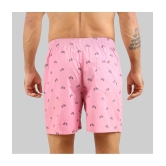 Pink Cotton Mens Boxer- ( Pack of 1 ) - None