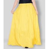 Sttoffa - Yellow Cotton Womens Broomstick Skirt ( Pack of 1 ) - 38