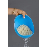 HOMETALES Blue Plastic Colander ( Pack of 1 ) - Blue