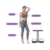 HORSE FIT Tummy Trimmer Double Spring with Sweat Slim Belt Combo Weight Loss, Belly Fat Burner, Fitness Equipment for Men & Women Home Gym-Abs Exerciser-Slim Belt - Assorted