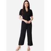 ALL WAYS YOU - Black Crepe Regular Fit Womens Jumpsuit ( Pack of 1 ) - None