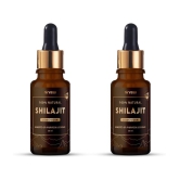 Nirvasa Pure Shilajit Liquid, Vigour and Vitality for men, enriched with Pure Dry Shilajit Extract, Vegan, Ayurvedic Classical Product, (2 X 60 ML)