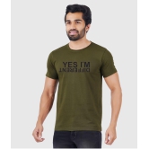 ferocious - Olive Cotton Regular Fit Men's T-Shirt ( Pack of 1 ) - None