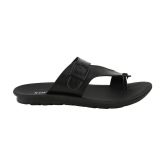 Stanfield - Black Mens Leather Slipper - None