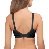 Eves Beauty Women Full Coverage Bra-36D / Black / Cotton rich