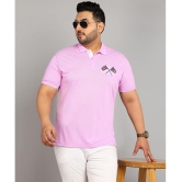 XFOX Cotton Regular Fit Solid Half Sleeves Mens Polo T Shirt - Lavender ( Pack of 1 ) - None