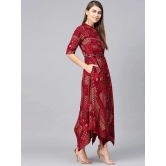 Juniper - Maroon Rayon Womens Gown ( Pack of 1 ) - None