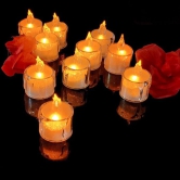 Acrylic Flameless & Smokeless Melted Design Crystal LED Candles for Home Decoration,Gifting, Festival etc (Pack of 2)