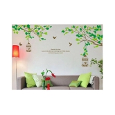 Print Mantras Tree Branches Birds Cage Wallstickers Nature Sticker ( 125 x 155 cms )