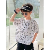 Force - White Cotton Blend Boy's T-Shirt ( Pack of 1 ) - None