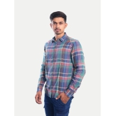 Radprix 100% Cotton Regular Fit Checks Full Sleeves Mens Casual Shirt - Green ( Pack of 1 ) - None