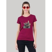 ferocious - Maroon Cotton Regular Fit Women's T-Shirt ( Pack of 1 ) - None