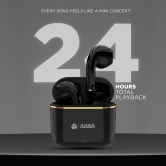 NB140 Dhamaal Earbuds-Black / 24 Hours