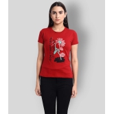 Fabflee Cotton Red T-Shirts - Single - 2XL