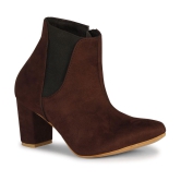 Ishransh - Brown Women's Ankle Length Boots - None