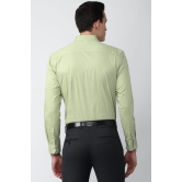 Men Green Slim Fit Formal Full Sleeves Formal Shirt