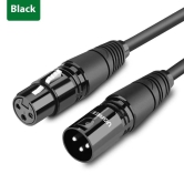 XLR Cable Professional Extension Cable-Black / 3 M