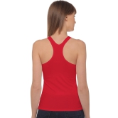 Sona 8008 Red Racer Back Sports Camisole for Gym Workout, Exercise, Yoga etc-L / Red / Cotton