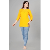 Smien - Yellow Rayon Womens Ethnic Tunic ( Pack of 1 ) - None