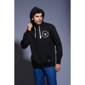 Funking Dope Printed Black Hoodie for Men M