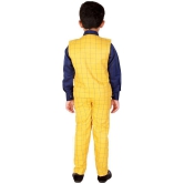 DKGF Fashion - Yellow Cotton Blend Boys Shirt & Pants ( Pack of 1 ) - None