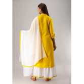 MAUKA - Yellow Straight Rayon Womens Stitched Salwar Suit ( Pack of 1 ) - None