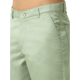 Indian Needle Mens Casual Cotton Solid Shorts-28 / Green