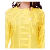 Rangun - Yellow Rayon Women's Asymmetrical Kurti ( Pack of 1 ) - L