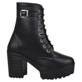 Shoetopia - Black Women''s Ankle Length Boots - None