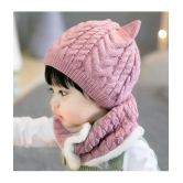 Penyan ® - Baby Boys & Baby Girls 2pcs/Set Kids Winter Hat Cute Baby Wool Knitted Hat and Button Scarf Cap Set New Born to 12 Months - None