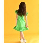 SUMMER GREEN GIRLS HEART DRESS - GREEN-10-12 YEARS / 1N / GREEN