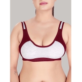 HAYA Maroon Cotton Non Padded Women's Everyday Bra ( Pack of 1 ) - None