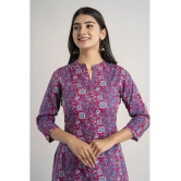 MAUKA - Pink Rayon Womens A-line Kurti ( Pack of 1 ) - None