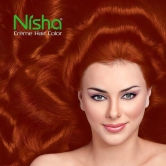 Nisha Creme Hair Color Combo Pack 5.64 Copper Red (120g Box & 40g Pouch), Ammonia Free Permanent Hair Colour