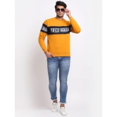 Rodamo  Men Mustard Printed Sweatshirt