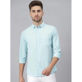 liferoads - Light Blue 100% Cotton Slim Fit Mens Casual Shirt ( Pack of 1 ) - None