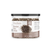 Zucchero Roasted Chia Seed, Lightly Salted, 200g - Tiny Powerhouse | Omega-3 | Weight-loss _ Dry Roasting | Oil-Free| Slow baked Seeds