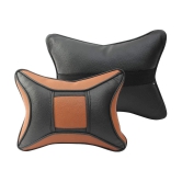 Auto Hub Neck Cushions Set of 2 Brown