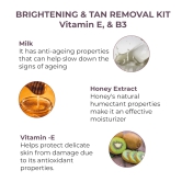 Skin Co Brightening and Tan Removal Kit with Vitamin E and B3