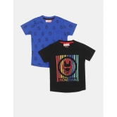 Colt Pack of 2 Boys Cotton Blend T-Shirt ( Multi Color ) - None