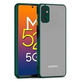 Samsung Galaxy M52 5G Back Cover Case Smoked Matte Bumper - Green