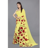 ANAND SAREES - Yellow Georgette Saree Without Blouse Piece ( Pack of 1 ) - Yellow