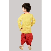 Coxxup Yellow Cotton Blend Boys Sherwani ( Pack of 1 ) - None