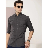 Dillinger 100% Cotton Regular Fit Printed Full Sleeves Mens Casual Shirt - Grey ( Pack of 1 ) - None