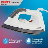 USHA EI 1602 1000 W Dry Iron  (Grey)