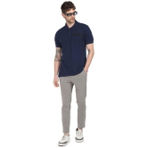 Ruggers Blue Cotton Blend Solid Polo T Shirt - None