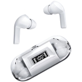 VEhop Transparent PRO Bluetooth True Wireless (TWS) In Ear 30 Hours Playback Fast charging,Powerfull bass IPX4(Splash & Sweat Proof) White