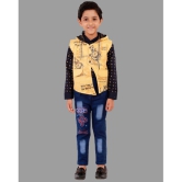 DKGF Fashion - Yellow Cotton Blend Boys Shirt & Jeans ( Pack of 1 ) - None