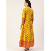 Kbz - Yellow Cotton Women's Anarkali Kurti ( Pack of 1 ) - None