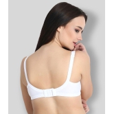 KYODO - White Cotton Blend Non - Padded Women's Everyday Bra ( Pack of 3 ) - None